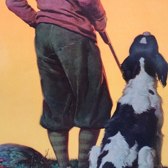 Days End Print Child with Dog Picture 11"x17" by Frederic Stanley - Picture 7 of 11